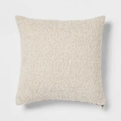 Woven Boucle Square Throw Pillow With Exposed Zipper - Threshold™ -Threshold Home Furniture Store GUEST 0156fdc5 10c3 4229 91f3 7cd04c3990d7