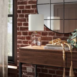 Glass Cylinder Mini Table Lamp With Open Base Clear - Threshold™ -Threshold Home Furniture Store GUEST 04077750 f11b 4d3e 92d2 0b30995a75bf