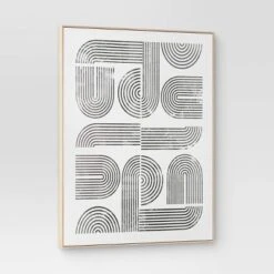 45" X 55" Line Art I Framed Kraft Wall Canvas - Threshold™ -Threshold Home Furniture Store GUEST 049ef745 7339 4361 9994 803a96f529d8