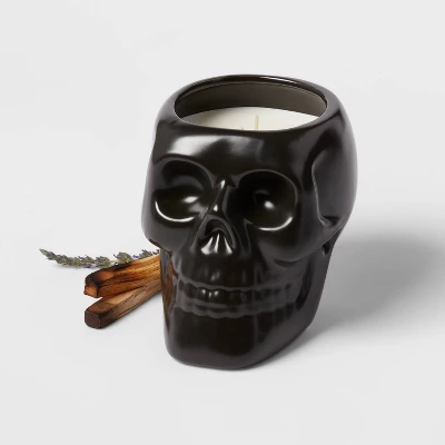 38oz XL Ceramic Skull Figural Candle Black - Threshold™ 38oz XL Ceramic Skull Figural Candle Black - Threshold™ -Threshold Home Furniture Store GUEST 04c3c49d e229 453a a5ce e2b5d6eb52e6