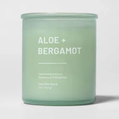 Glass Jar Aloe And Bergamot Candle Green - Threshold™ 6 Glass Jar Aloe And Bergamot Candle Green - Threshold™ -Threshold Home Furniture Store GUEST 073b9542 5bc7 4c27 b1bf 1bfff5fc259b