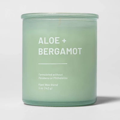 Glass Jar Aloe and Bergamot Candle Green - Threshold™ Glass Jar Aloe And Bergamot Candle Green - Threshold™ -Threshold Home Furniture Store GUEST 073b9542 5bc7 4c27 b1bf 1bfff5fc259b