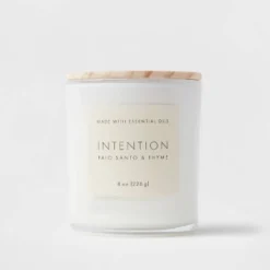 Wood Lidded Glass Wellness Intention Candle - Threshold™ -Threshold Home Furniture Store GUEST 0999c516 ae7a 45de 97e2 6ac895015e1c