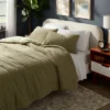 3pc Full/Queen Traditional Cozy Chenille Comforter And Sham Set Green - Threshold™ 2 3pc Full/Queen Traditional Cozy Chenille Comforter And Sham Set Green - Threshold™ -Threshold Home Furniture Store GUEST 0cd04746 5b07 40b5 b3a4 ecee7ce94b6f