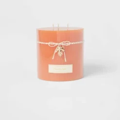 Ribbed Pillar Pumpkin Spice Candle - Threshold™ -Threshold Home Furniture Store GUEST 0d63d7f3 068b 4568 b0aa dd0d0ee144a9