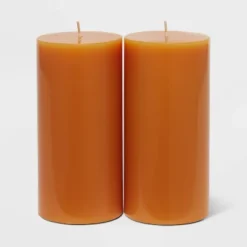 2pk Pillars Vanilla Pumpkin Orange - Threshold™ 4 2pk Pillars Vanilla Pumpkin Orange - Threshold™ -Threshold Home Furniture Store GUEST 12a6aab2 961f 4784 89cb 7439c8bff678