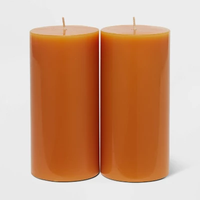 2pk Pillars Vanilla Pumpkin Orange - Threshold™ 2pk Pillars Vanilla Pumpkin Orange - Threshold™ -Threshold Home Furniture Store GUEST 12a6aab2 961f 4784 89cb 7439c8bff678