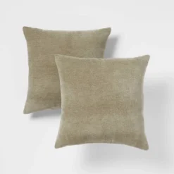 2pk Chenille Square Throw Pillows - Threshold™ -Threshold Home Furniture Store GUEST 15025fdd 30b4 491f aa83 d7cce8d6ff84