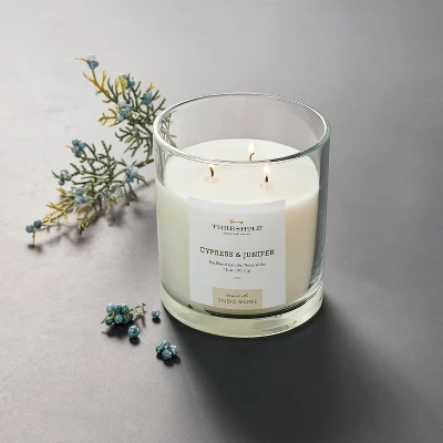 Clear Glass Cypress & Juniper Candle White - Threshold™ designed with Studio McGee Clear Glass Cypress & Juniper Candle White - Threshold™ Designed With Studio McGee -Threshold Home Furniture Store GUEST 18d71888 e3be 4385 b4cf 4cd30fad0238