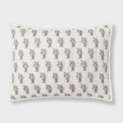 Voile Woodblock Printed Quilt Sham Ivory - Threshold™ -Threshold Home Furniture Store GUEST 18e7d34d e9d5 44c9 a257 784633d28fac