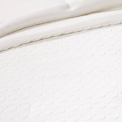 8pc Clipped Jacquard Geo Circle Comforter Bedding Set White - Threshold™ 8pc Clipped Jacquard Geo Circle Comforter Bedding Set White - Threshold™ -Threshold Home Furniture Store GUEST 196a04cd 2195 4f6a 87c2 5dab6ad1771e