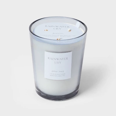 Colored Vase Glass with Dustcover Rainwater Lily Candle Gray - Threshold™ Colored Vase Glass With Dustcover Rainwater Lily Candle Gray - Threshold™ -Threshold Home Furniture Store GUEST 1a738ead 7e7a 4f46 b4ff 79439b3488d0