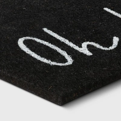 1'6"x2'6" Oh Hello Doormat Black - Threshold™ 1'6"x2'6" Oh Hello Doormat Black - Threshold™ -Threshold Home Furniture Store GUEST 1be74826 571b 426b a803 2b9dd00af08c