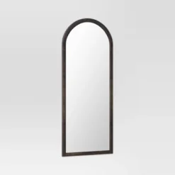 30" X 74" Bullnose Floor Mirror Black - Threshold™ -Threshold Home Furniture Store GUEST 2165c1ca c1a9 4c48 8152 8bff8022343c