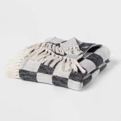 60"x80" Woven Cotton Checkered Bed Throw - Threshold™ -Threshold Home Furniture Store GUEST 21ece0cd d5f6 45ed 8de5 f3cde6fa73bb