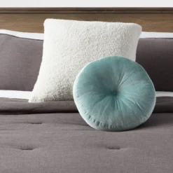 Euro Traditional Cozy Sherpa Fur Decorative Throw Pillow - Thresholdâ˘