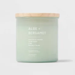 Glass Jar Aloe And Bergamot Candle Green - Threshold™ 5 Glass Jar Aloe And Bergamot Candle Green - Threshold™ -Threshold Home Furniture Store GUEST 23074d7e 9ef7 4b72 9dc1 dd317763a2a6