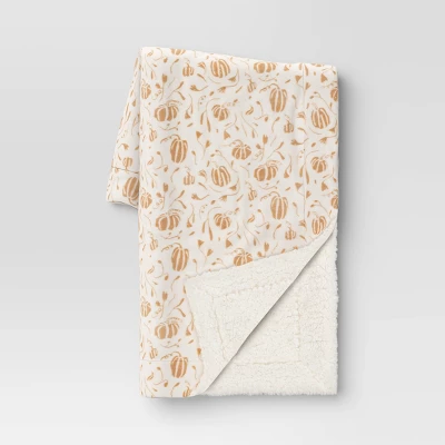 Mini Pumpkin Printed Plush with Shearling Reverse Throw Blanket - Threshold™ Mini Pumpkin Printed Plush With Shearling Reverse Throw Blanket - Threshold™ -Threshold Home Furniture Store GUEST 237115e9 eb80 4549 b675 8dff6cdea03e