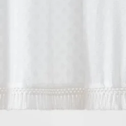 Textured Crochet Trim Shower Curtain White - Threshold™ 4 Textured Crochet Trim Shower Curtain White - Threshold™ -Threshold Home Furniture Store GUEST 23cbbb1e 0034 4b41 a575 c544a3d00c1a