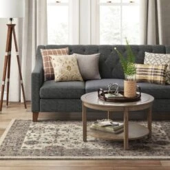 Jewel Boarder Persian Woven Rug Brown - Threshold™ -Threshold Home Furniture Store GUEST 2471427a 24e3 4d84 a7bf d787bb80301f