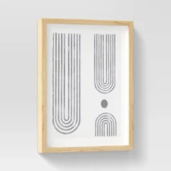 (Set Of 2) 16" X 20" Curve Lines Framed Under Glass Black - Threshold™ -Threshold Home Furniture Store GUEST 24f5d4b2 be77 44d4 8749 915176716206