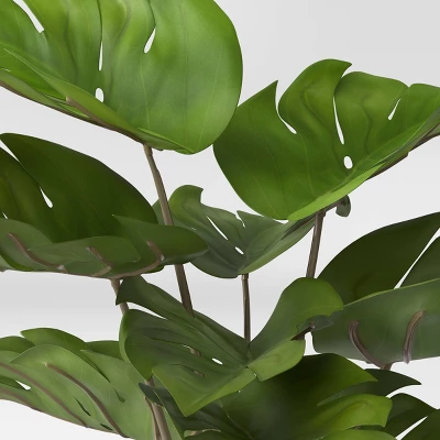 21" x 23" Artificial Monstera Arrangement in Ceramic Pot - Threshold™ 21" X 23" Artificial Monstera Arrangement In Ceramic Pot - Threshold™ -Threshold Home Furniture Store GUEST 28e69f26 958d 4902 86a0 f2d92ae92f1f