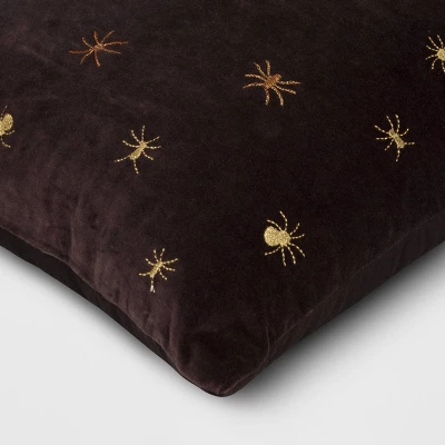 Beaded and Embroidered Spider Cotton Velvet Square Halloween Throw Pillow Gold/Black - Threshold™ Beaded And Embroidered Spider Cotton Velvet Square Halloween Throw Pillow Gold/Black - Threshold™ -Threshold Home Furniture Store GUEST 2b3b603a 16ed 417e a8bc d6b134d5b717
