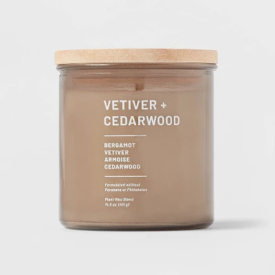 Glass Jar Vetiver and Cedarwood Candle Brown - Threshold™ Glass Jar Vetiver And Cedarwood Candle Brown - Threshold™ -Threshold Home Furniture Store GUEST 2be66217 9673 4f71 89d7 981533e54650