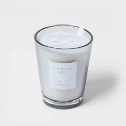 Colored Vase Glass With Dustcover Rainwater Lily Candle Gray - Threshold™ 7 Colored Vase Glass With Dustcover Rainwater Lily Candle Gray - Threshold™ -Threshold Home Furniture Store GUEST 2e50a42e 63db 4b02 b057 d911289b4b14