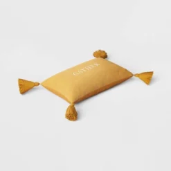 Gather Embroidered Herringbone Lumbar Throw Pillow Gold - Threshold™ -Threshold Home Furniture Store GUEST 2e863ed4 5c7f 481a 979b 31c92c944f42