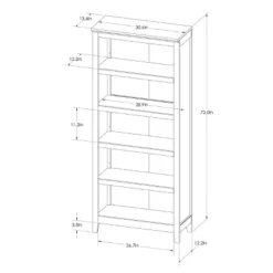 72" Carson 5 Shelf Bookcase - Threshold™ -Threshold Home Furniture Store GUEST 2f88e10f 6ec2 4b27 ab72 2713c36d7777