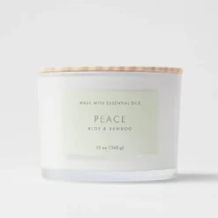 Wood Lidded Glass Wellness Peace Candle - Threshold™ -Threshold Home Furniture Store GUEST 2feb914f 8f52 46ab 912d 8ae6fe7aa3f3