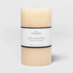 Pillar Vanilla Bean And Amber Candle - Threshold™ -Threshold Home Furniture Store GUEST 311acfd4 ed2f 4111 b923 395ad3b6df96