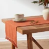 90" X 20" Cotton Textured Table Runner Dark Orange - Threshold™ 1 90" X 20" Cotton Textured Table Runner Dark Orange - Threshold™ -Threshold Home Furniture Store GUEST 3719ad36 632e 4b2b 8333 4b941a891231