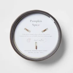 16oz Blackened Bowl Ceramic With Multi Woodwick And Dustcover Warm Cider + Cinnamon Candle Black - Threshold™ -Threshold Home Furniture Store GUEST 39df4315 42cc 4604 ac4f f5b44bc84bef