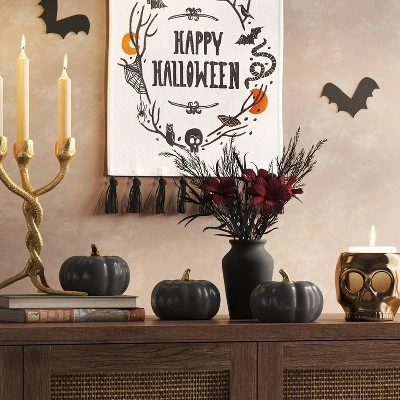 Set of 3 Small Ceramic Halloween Pumpkins with Gold Stem - Threshold™ Set Of 3 Small Ceramic Halloween Pumpkins With Gold Stem - Threshold™ -Threshold Home Furniture Store GUEST 3a1a8e5b c36a 4def bb74 7d776c99c050