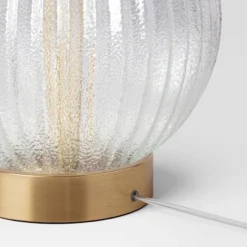 Small Ribbed Glass Lamp Base Clear - Threshold™ -Threshold Home Furniture Store GUEST 3afd392d 594c 4005 9b08 cc2e50aa3c8c
