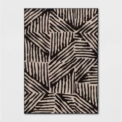 Abstract Lines Rug Black/Tan - Threshold™ -Threshold Home Furniture Store GUEST 43f5ce06 5a0c 455c 8ca2 29507ec11d70