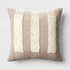 Textural Woven Striped Square Throw Pillow - Threshold™ -Threshold Home Furniture Store GUEST 44bd2b64 da9a 4165 b973 54c82c1e2530