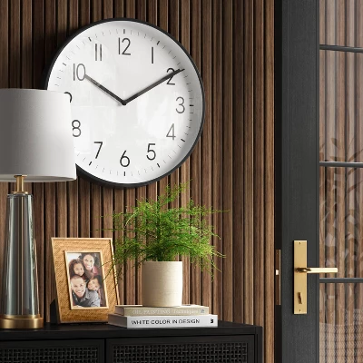19" Plastic Wall Clock Matte Black - Threshold™ 19" Plastic Wall Clock Matte Black - Threshold™ -Threshold Home Furniture Store GUEST 4e68af64 e79c 4734 b7b3 5bf2cf55e568