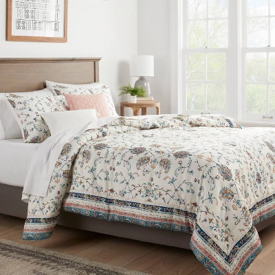 5pc Floral Border Print Comforter Bedding Set Blue/Pink/Yellow - Threshold™ 5pc Floral Border Print Comforter Bedding Set Blue/Pink/Yellow - Threshold™ -Threshold Home Furniture Store GUEST 4e95ede1 ab36 4e6b 958e 466a003b4960
