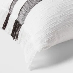 Lumbar Modern Woven Plaid Decorative Throw Pillow Black/Off-White - Threshold™ 4 Lumbar Modern Woven Plaid Decorative Throw Pillow Black/Off-White - Threshold™ -Threshold Home Furniture Store GUEST 4e9cc29e 530f 48d5 995b 36907b68974d