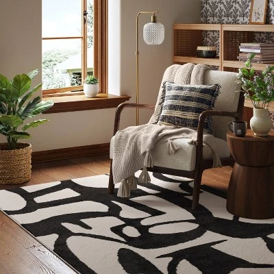 Abstract Inkblot Rug Black/White - Threshold™ Abstract Inkblot Rug Black/White - Threshold™ -Threshold Home Furniture Store GUEST 4ebd94c0 588c 4d37 a38f 2a8f134bc60b
