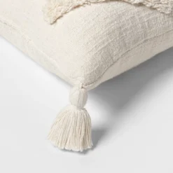 Oblong Tufted Diamond Tassel Decorative Throw Pillow Natural - Threshold™ -Threshold Home Furniture Store GUEST 5187fb9d 3b02 4799 94fc 4ae5ac0a728c