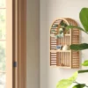 12" X 20" Wood And Rattan Wall Shelf Natural - Threshold™ -Threshold Home Furniture Store GUEST 52ac6ab3 4d62 461e 98e2 6811aa2c20e0