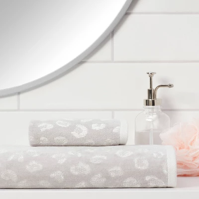Leopard Reversible Towel Gray - Threshold™ Leopard Reversible Towel Gray - Threshold™ -Threshold Home Furniture Store GUEST 53b20ae2 6d58 463c b61e 6501597f4df0