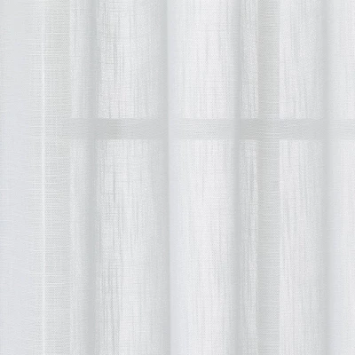1pc 54"x84" Sheer Contrast Edge Window Curtain Panel White/Natural - Threshold™ 1pc 54"x84" Sheer Contrast Edge Window Curtain Panel White/Natural - Threshold™ -Threshold Home Furniture Store GUEST 53d4a2a2 27af 4115 bec1 3d6d58cb98af