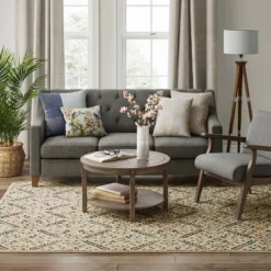 7'x10' Oxon Floral Mosaic Woven Area Rug Beige - Threshold™ 3 7'x10' Oxon Floral Mosaic Woven Area Rug Beige - Threshold™ -Threshold Home Furniture Store GUEST 53f3d43b 5807 43a0 b0cc d7841d858734