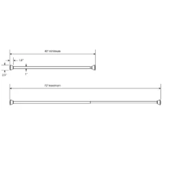 72" Half Moon Dual Mount Shower Rod - Threshold™ -Threshold Home Furniture Store GUEST 5420201f e4d0 4550 a485 c4c3e9014ce9