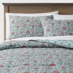 Floral Printed Comforter & Sham Set Light Teal Blue - Threshold™ 5 Floral Printed Comforter & Sham Set Light Teal Blue - Threshold™ -Threshold Home Furniture Store GUEST 57a7f940 db81 4643 aab4 fe7fb2b5d8bf
